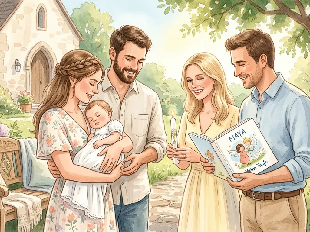 Personalisiertes Kinderbuch als Taufgeschenk für ein Kind