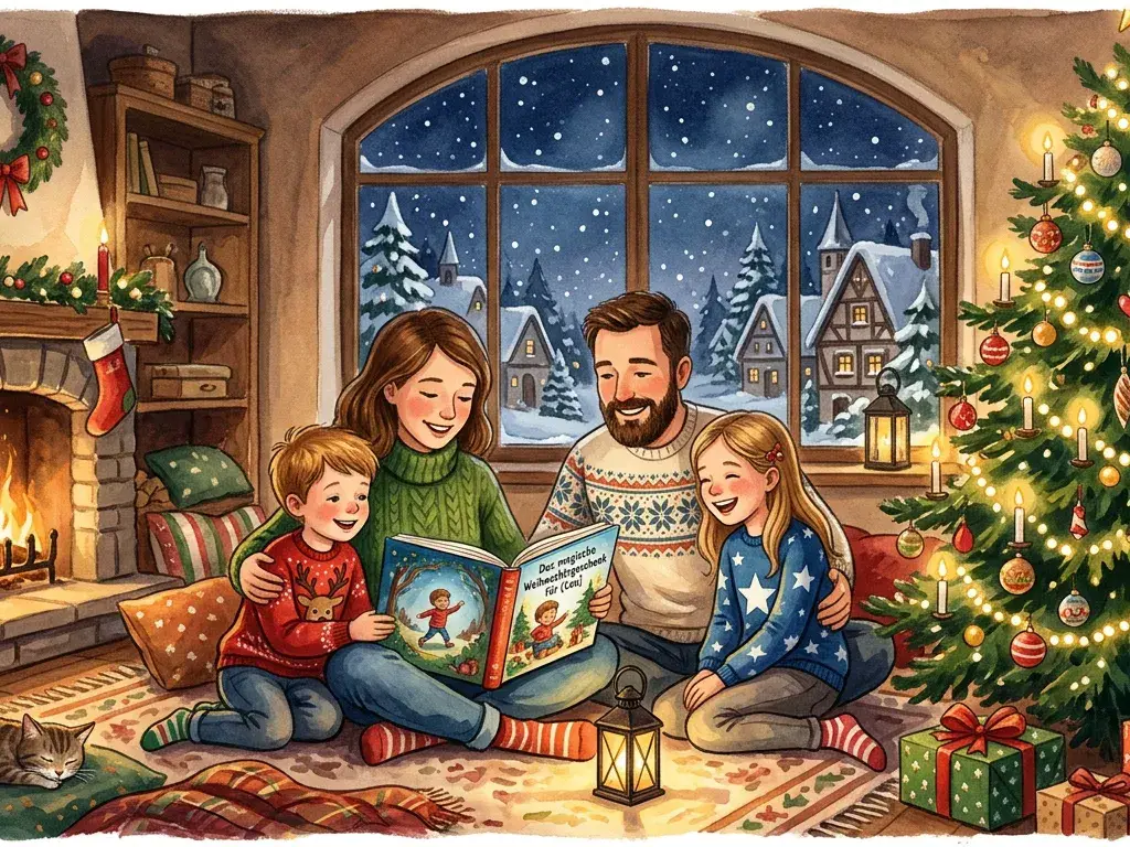 Personalisiertes Kinderbuch als Weihnachtsgeschenk für ein Kind