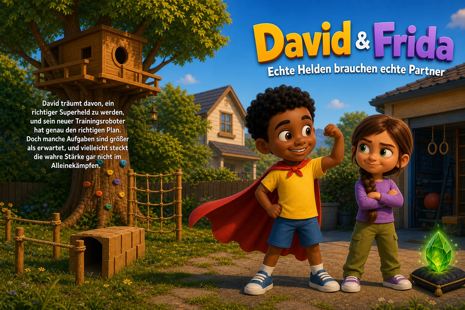 Davids Geschichte - personalisiertes Kinderbuch im Thema Superhelden