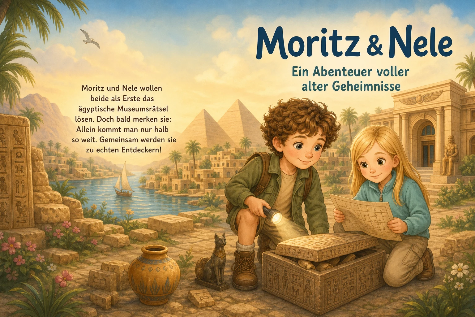 Moritzs Geschichte - personalisiertes Kinderbuch im Thema Ägypten-Abenteuer