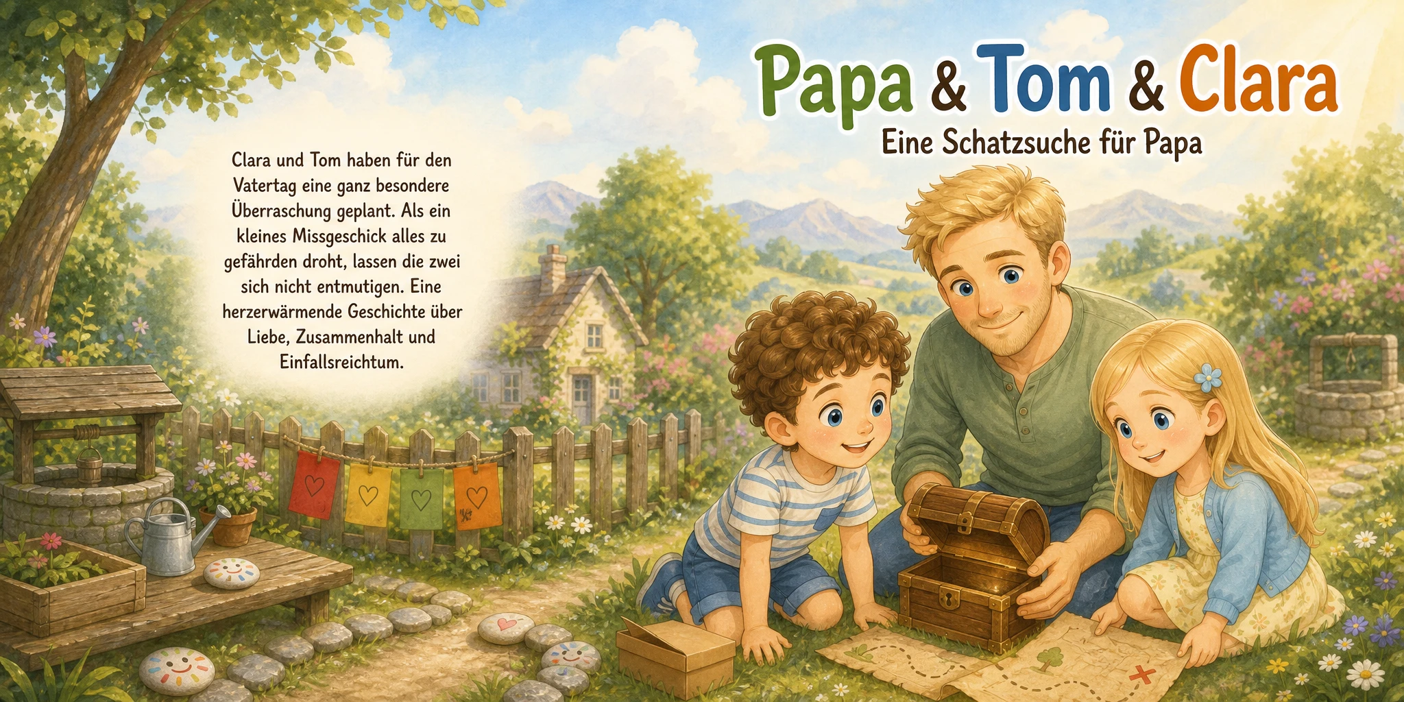 Persönliches Kinderbuch-Beispiel: Papas Geschichte