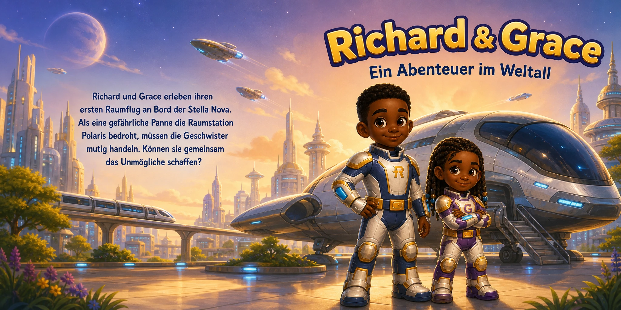 Richards Geschichte - personalisiertes Kinderbuch im Thema Zukunft & Technik