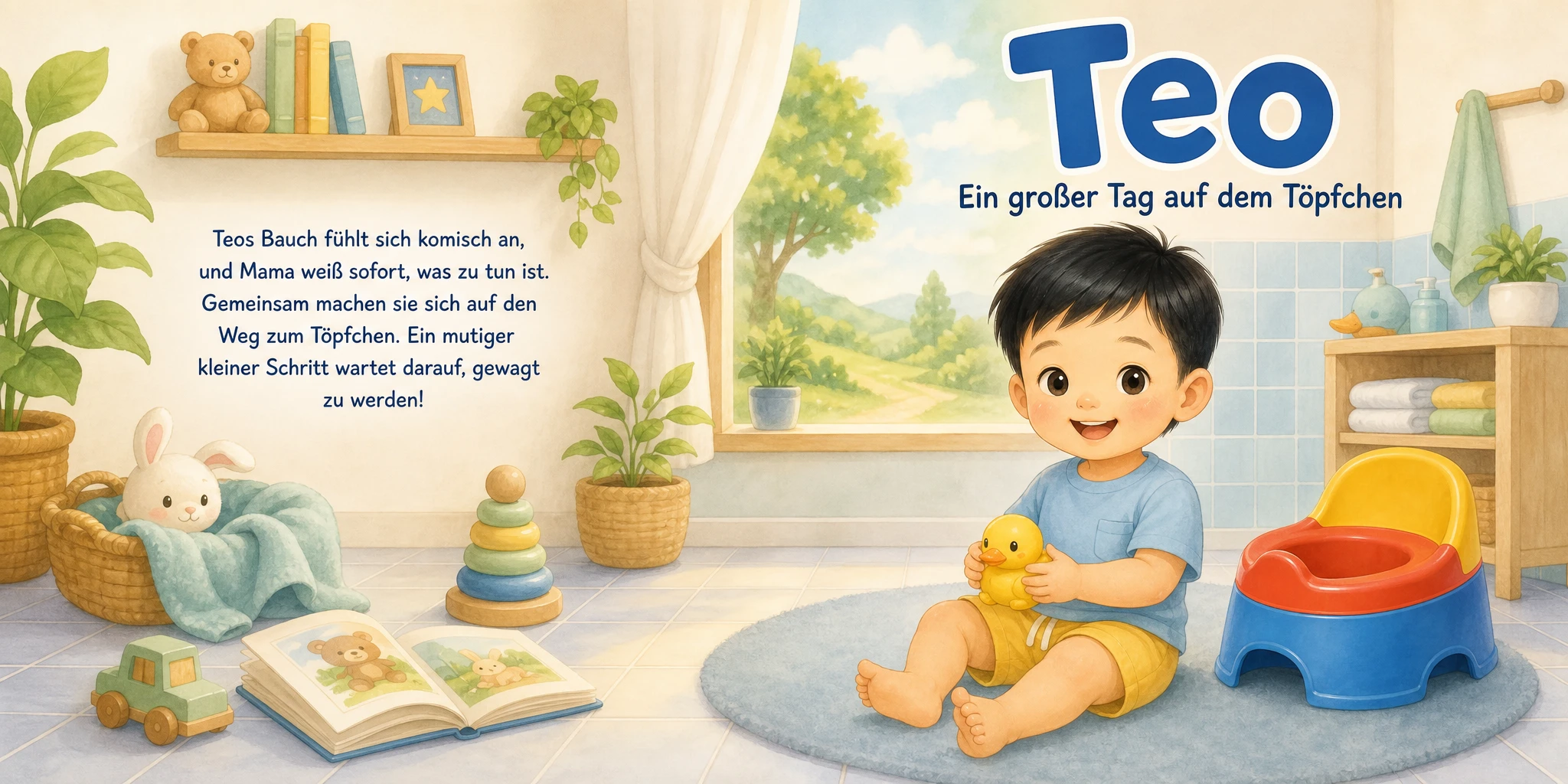 Persönliches Kinderbuch-Beispiel: Teos Geschichte