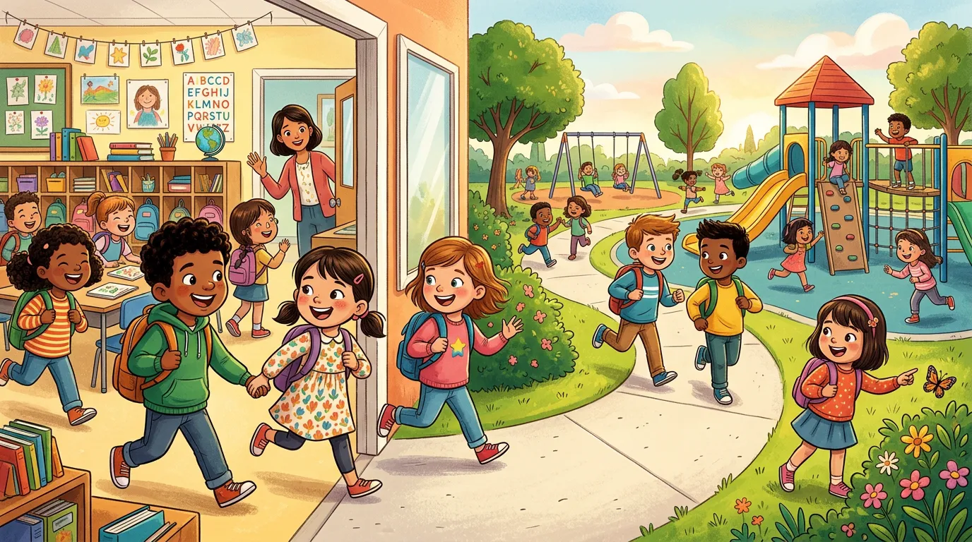 Personalisierte Kinderbuch-Vorschau für Schulkinder.